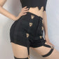 Blackpink Lisa-Inspired Black Shorts