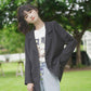 Black Two Buttons Suit Jacket