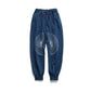 BTS RM inspired Blue Ethnic Embroidered Sweatpants