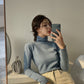 Red Velvet Irene Inspired Blue Knitted Turtleneck Sweater