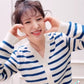 Red Velvet Wendy Inspired Blue Striped V-Neck Cardigan