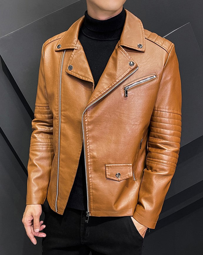 Dreamcatcher Jiu Inspired Brown Faux Leather Jacket – unnielooks