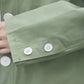 Casual Big Buttoned Green Jacket