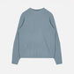 Blue Casual Knit Bottoming Shirt