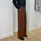 Brown Casual Suit Pants