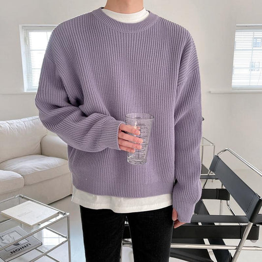 Lilac Casual Knit Sweater
