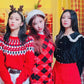 Itzy Chaeryeong Inspired Red Argyle Mini Dress