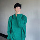 Enhyphen Jungwon Inspired Green Fluffy Long Sleeves Polo