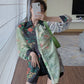 BTS Taehyung Inspired Green Multi-Patterned Floral Shirt
