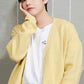 BTS Taehyung-Inspired Knitted Yellow Cardigan