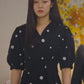 Penthouse Ha Eun Byul Inspired Black Floral Embroidered Mini Dress