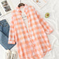 NCT127 Haechan Inspired Orange Checkered Shirt