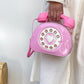 Pink Retro Telephone Sling Bag