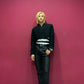 Stray Kids Hyunjin Inspired Black Tie Waist Cropped Suit Jacket