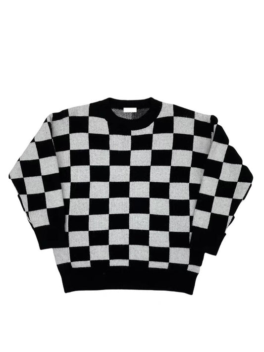GOT7 BamBam-Inspired Checkered Sweater