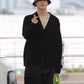 NCT127 Jaehyun Inspired Black Knitted Twist Cardigan