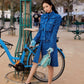 Blackpink Jennie Inspired Blue Plaid Tweed Jacket