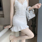 Blackpink Jennie-Inspired White Bodycon Dress