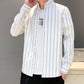 NCTDREAM Jeno Inspired White Stripe Patterned Shirt