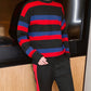 Stray Kids Jeongin Inspired Red Triple Stripes Sweater