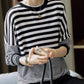 BTS Jimin-Inspired Black Stripes Oversized Long Sleeve Shirt