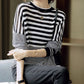 BTS Jimin-Inspired Black Stripes Oversized Long Sleeve Shirt