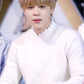 BTS Jimin Inspired White Frilled Mock Neck Sweater