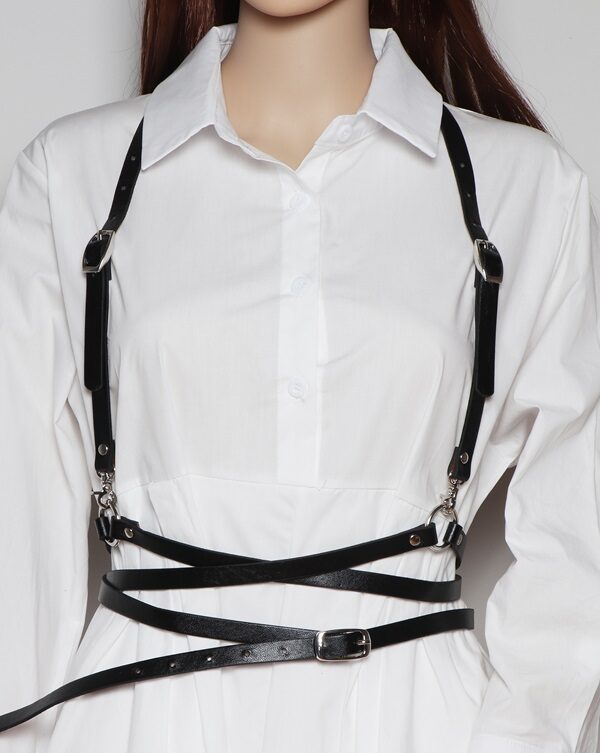 BTS Jin-Inspired Black Suspender Waist Harness
