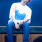 BTS Jin-Inspired White Jin Own Design Graffiti T-Shirt