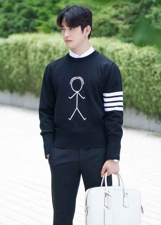 GOT7 Jinyoung Inspired Stickman Sweater