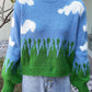 Blackpink Jisoo Inspired Blue Cute Cloud Knitted Sweater