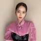 Penthouse Joo Seok Kyung Inspired Black Leather Tube Top