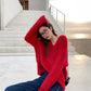 Enhyphen Jungwon Inspired Red Mink Sweater