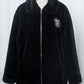 Blackpink Lisa Inspired Black Velvet Plush Jacket