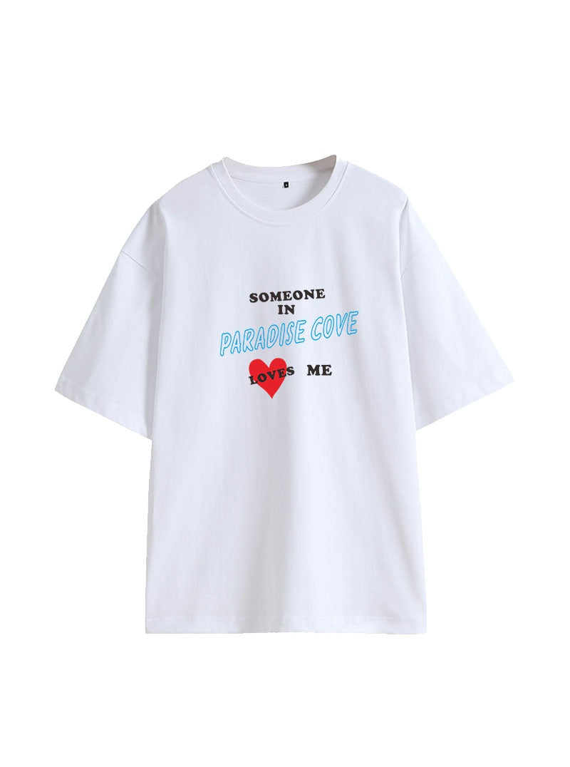 Blackpink Lisa Inspired “Someone In Paradise Cove” White T-Shirt