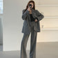 Blackpink Lisa Inspired Grey Suit Jacket And Pants Set