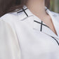 White Minimalist Lines Shirt