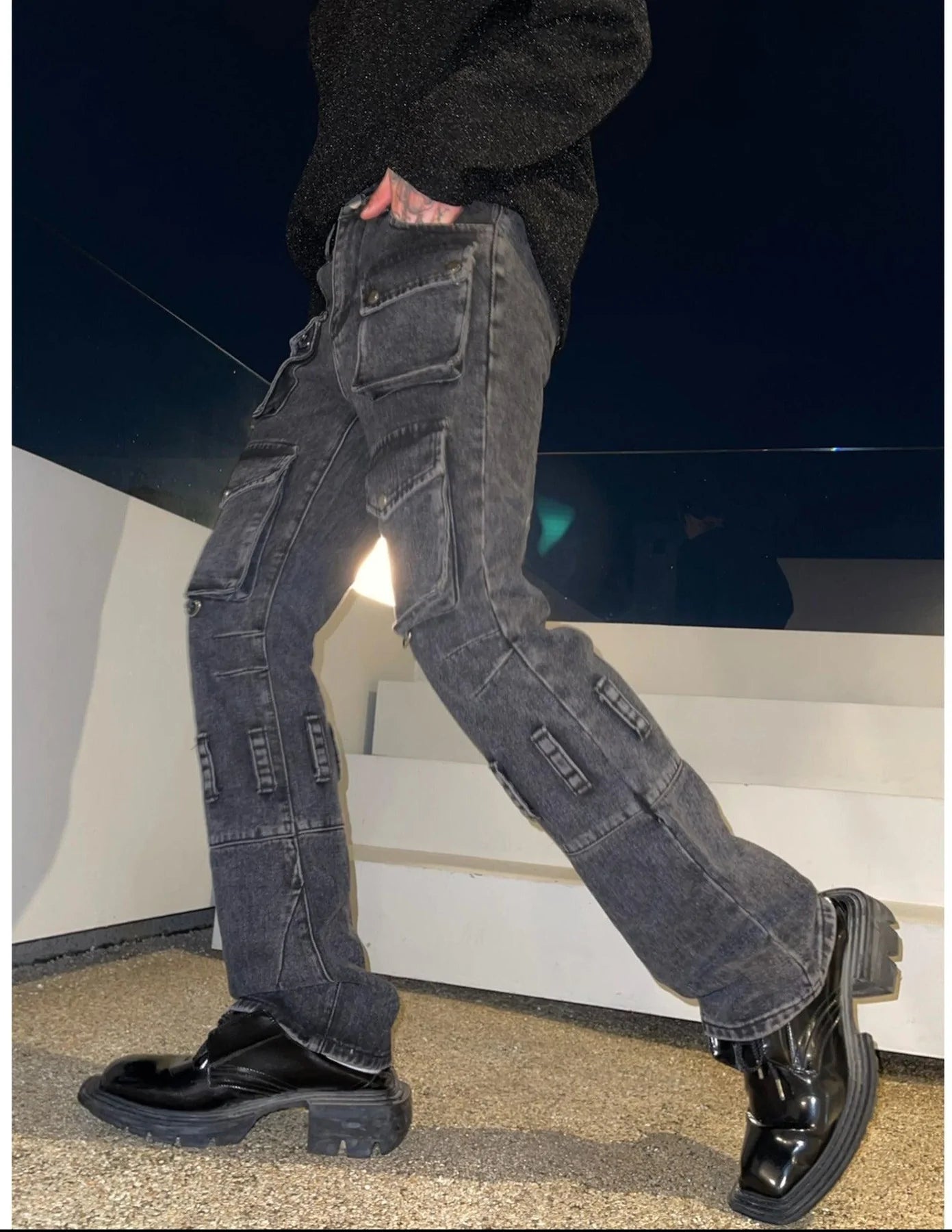 James & Nicholson unisex multi-pocket work pants