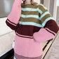 NCT Kun Inspired  Pink Stripe Candy Sweater