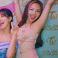 TWICE Nayeon Inspired Pink Double-Breasted Pleated Dress