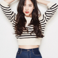 TWICE Nayeon Inspired Black And White Striped Sweater