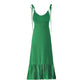 Blackpink Rose Inspired Green Sling Dress