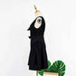 Blackpink Jisoo Inspired V-Neck Sleeveless Bow A-line Little Black Dress
