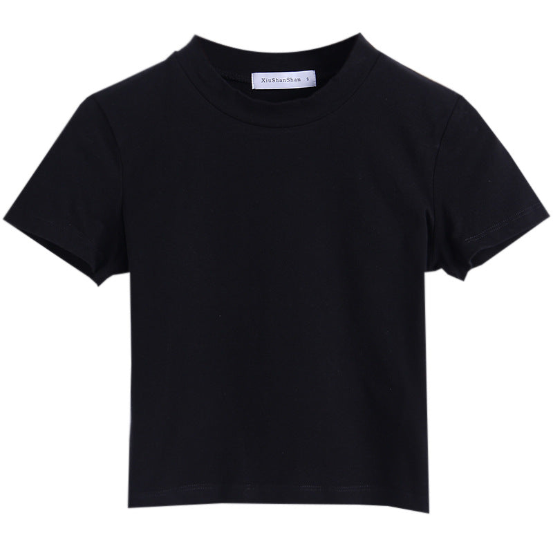 Blackpink Rose Inspired Black Crop Top Shirt