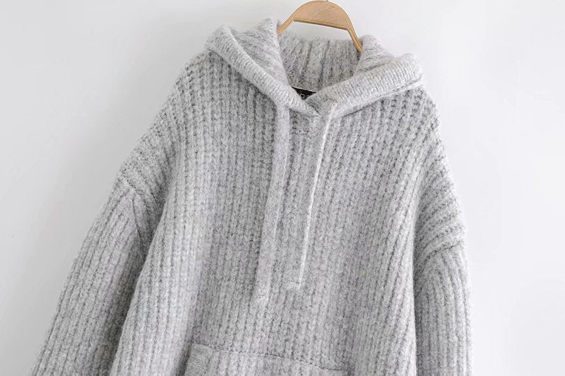 Enhyphen Jungwon Inspired Gray Knitted Loose Sweater