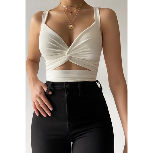 Cut-out Twist Camisole Top