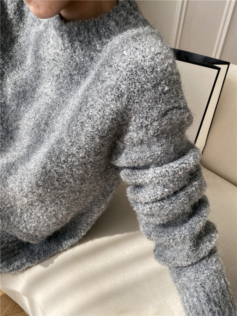 BTS Jimin Inspired Grey Wool Pullover