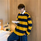 Enhyphen Heeseung Inspired Yellow Stripe Collar Long-Sleeved