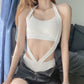 Blackpink Rosé-Inspired White Sexy Suspender With Tube Top