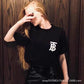 Stray Kids LeeKnow Inspired Black Printed Letter T-Shirt